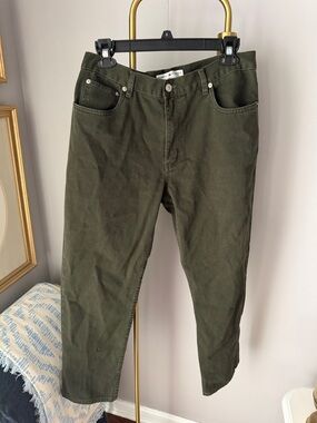 Tommy Hilfiger Olive Green Boot Cut Jeans